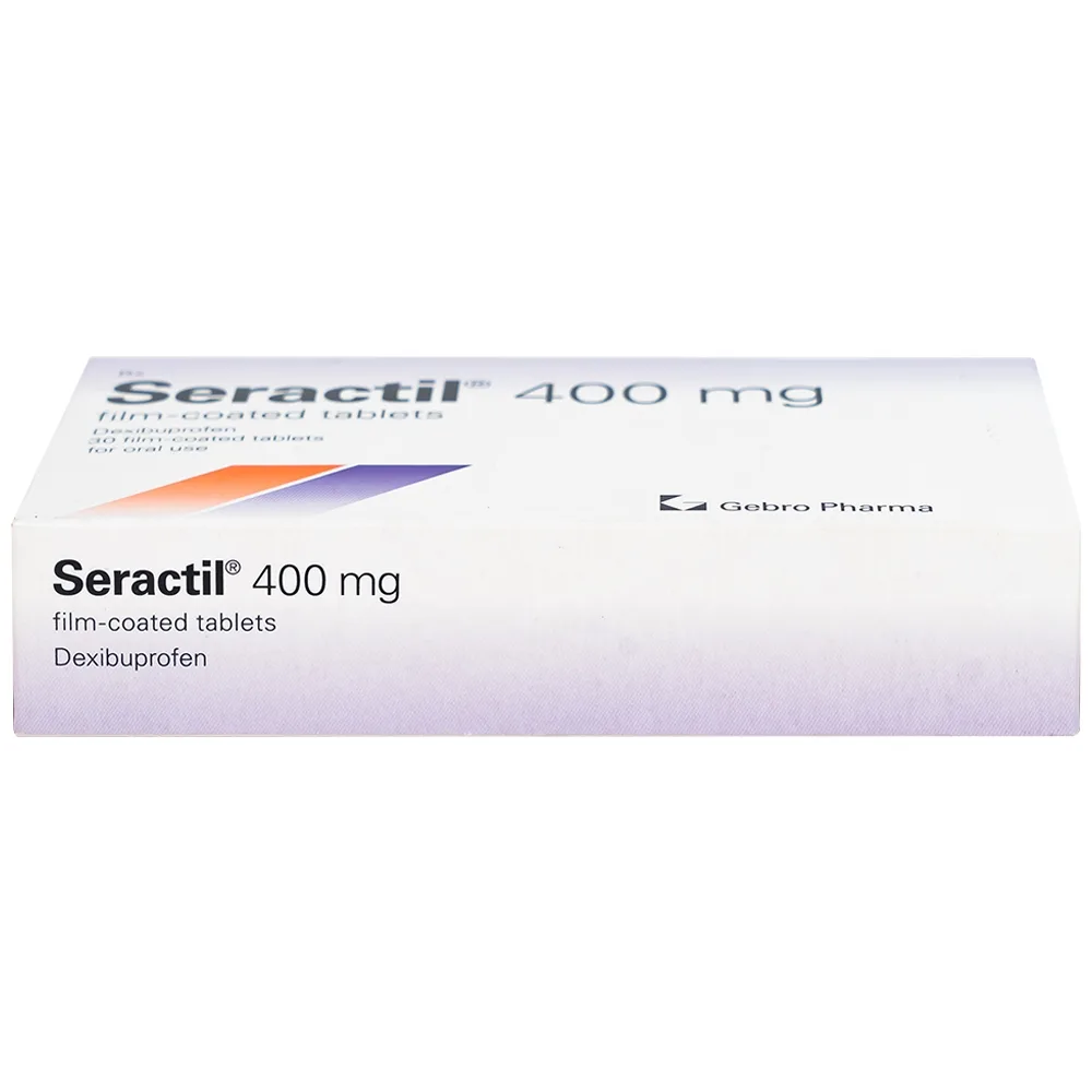 Hình ảnh Thuốc Seractil 400mg điều trị viêm xương khớp , đau bụng hành kinh (3 vỉ x 10 viên)