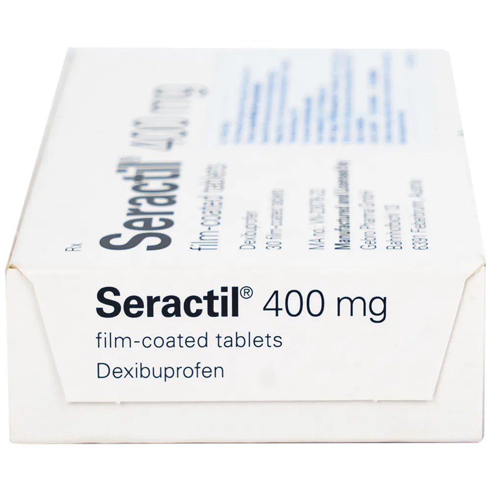 Hình ảnh Thuốc Seractil 400mg điều trị viêm xương khớp , đau bụng hành kinh (3 vỉ x 10 viên)