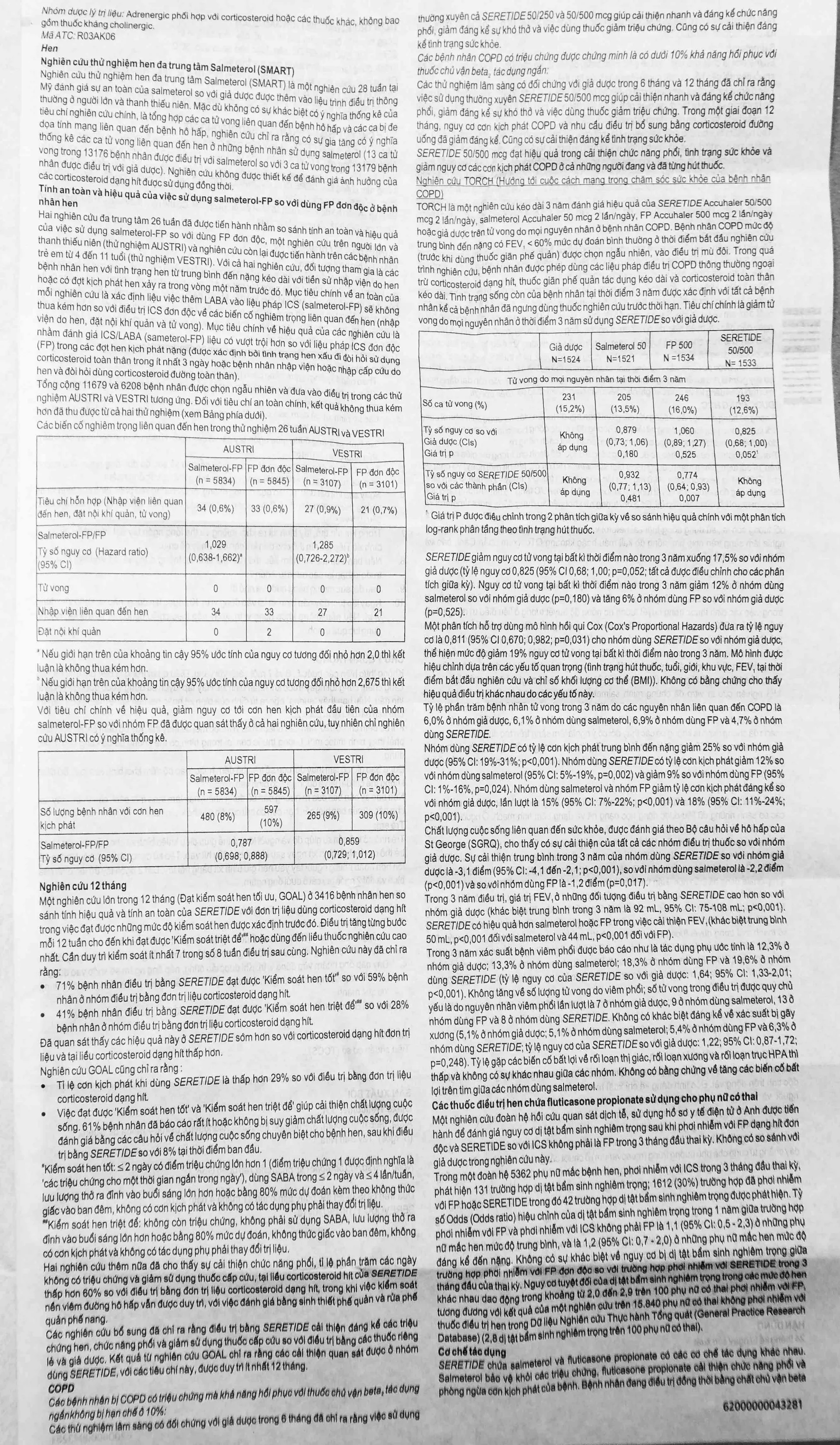 Hình ảnh Khí dung Seretide Evohaler DC 25/50 Gsk  điều trị hen phế quản, tắc nghẽn phổi mạn tính (120 liều)