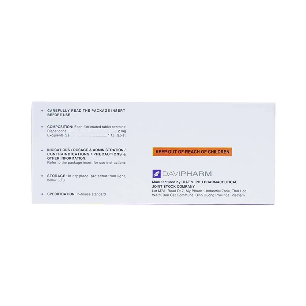 Hình ảnh Thuốc Sernal Davipharm điều trị bệnh loạn tâm thần cấp và mạn (10 vỉ x 10 viên)
