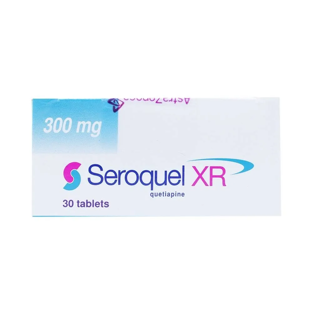 Hình ảnh Thuốc Seroquel XR 300mg AstraZeneca điều trị tâm thần phân liệt (3 vỉ x 10 viên)