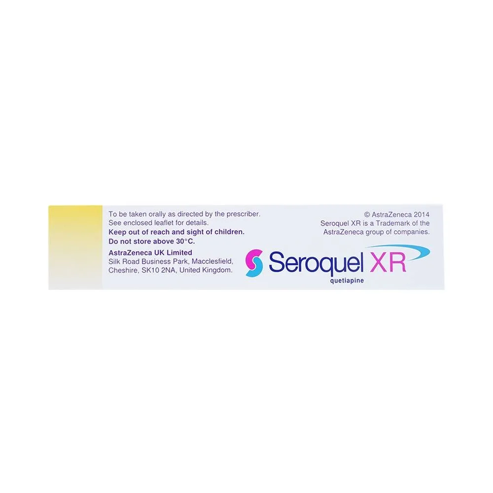 Hình ảnh Thuốc Seroquel XR 50mg AstraZeneca điều trị tâm thần phân liệt (3 vỉ x 10 viên)