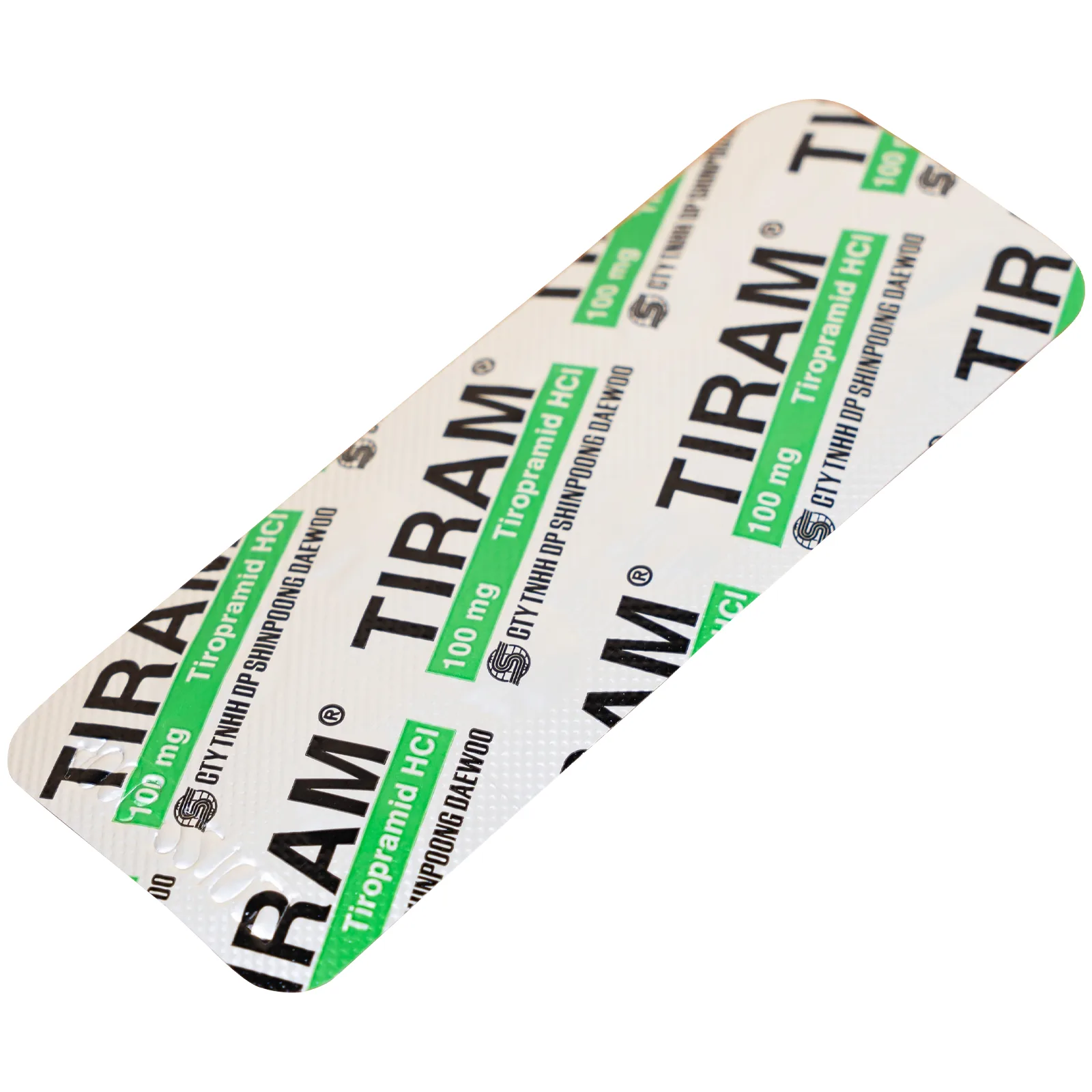Hình ảnh Thuốc Tiram 100mg Shinpoong Deawoo điều trị co thắt dạ dày ruột (10 vỉ x 10 viên)