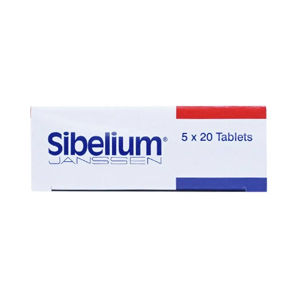Hình ảnh Thuốc Sibelium Janssen điều trị đau nửa đầu  (5 vỉ x 20 viên)