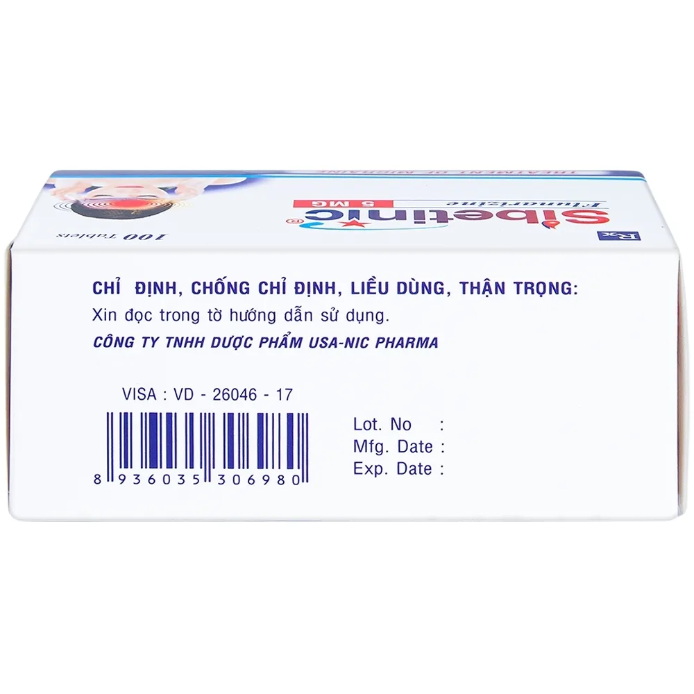 Hình ảnh Thuốc Sibetinic đặc trị đau nửa đầu(10 vỉ x 10 viên)