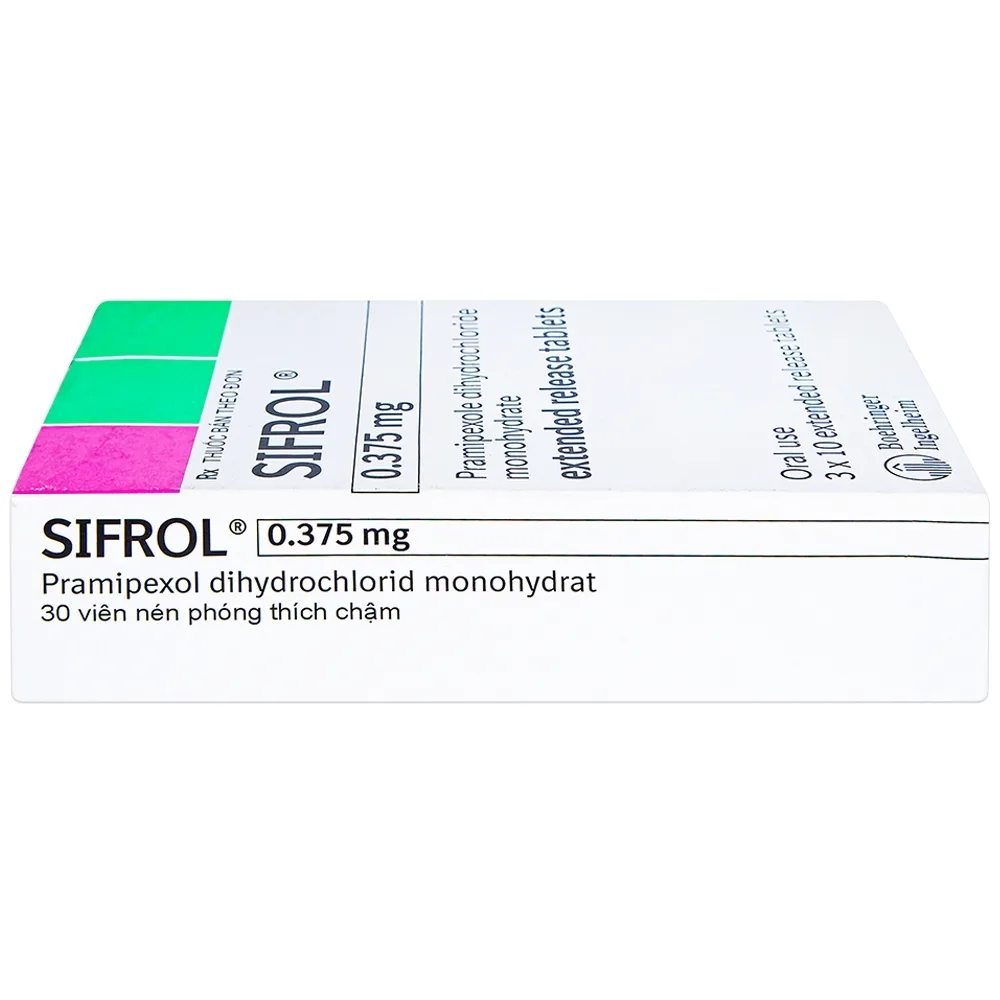 Hình ảnh Thuốc Sifrol 0.375mg Boehringer điều trị bệnh parkinson (3 vỉ x 10 viên)