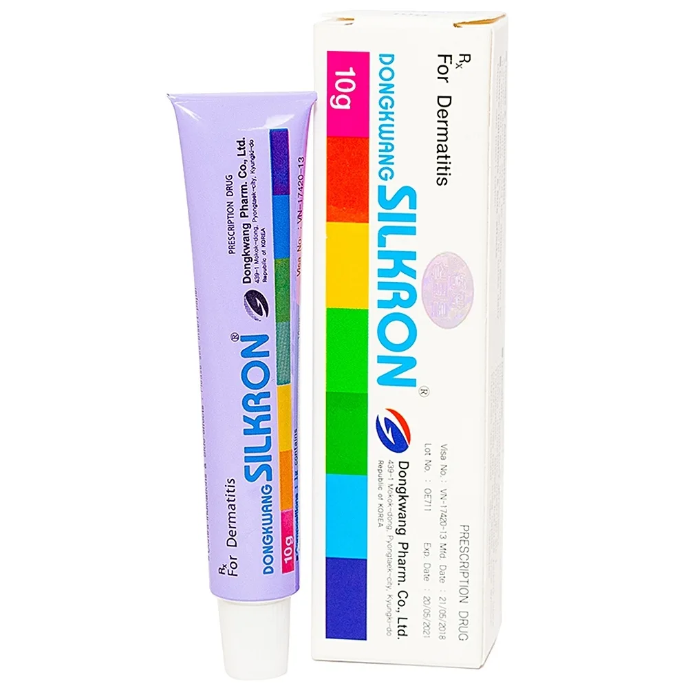 Hình ảnh Kem bôi da SILKRON Dongkwang điều trị nhiễm khuẩn, nhiễm nấm (10g) 
