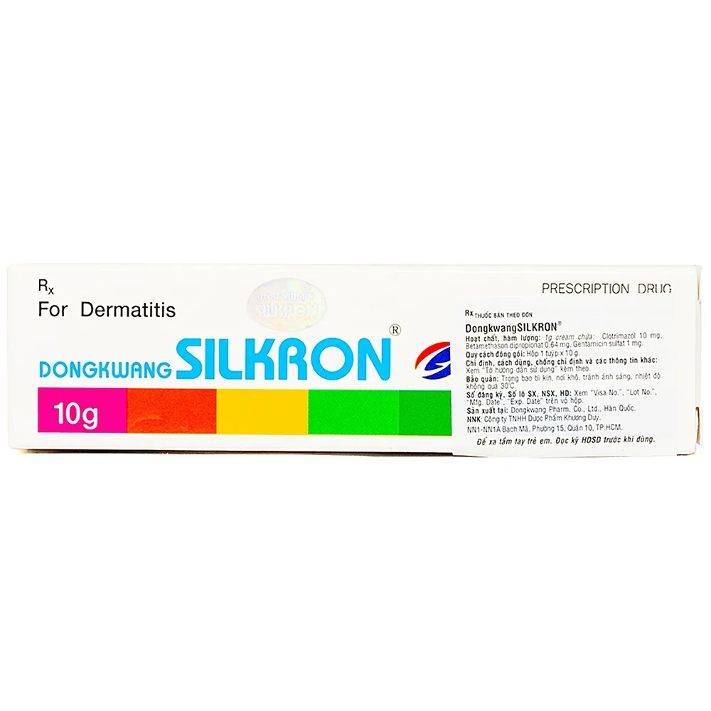 Hình ảnh Kem bôi da SILKRON Dongkwang điều trị nhiễm khuẩn, nhiễm nấm (10g) 