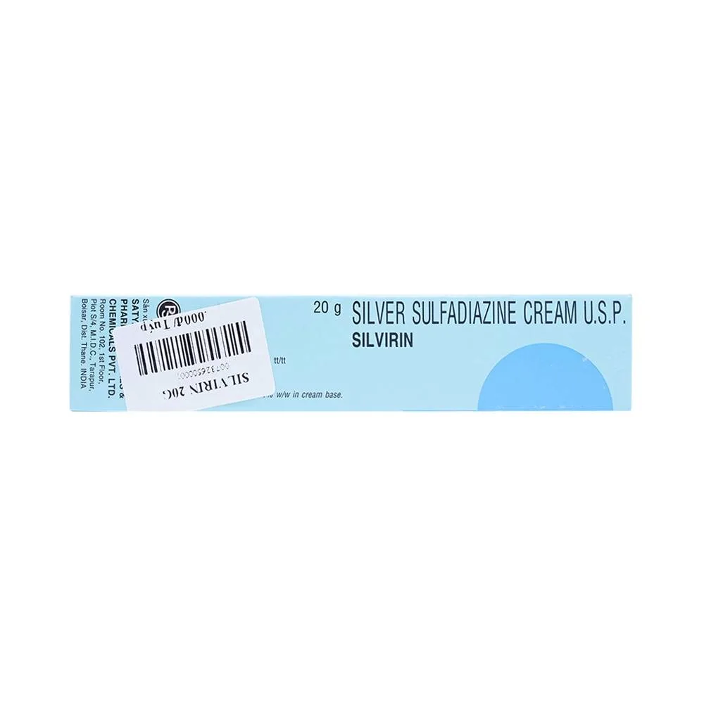 Hình ảnh Kem bôi Silvirin Raptakos phòng ngừa và điều trị nhiễm khuẩn trong phỏng độ hai, độ ba (20g)