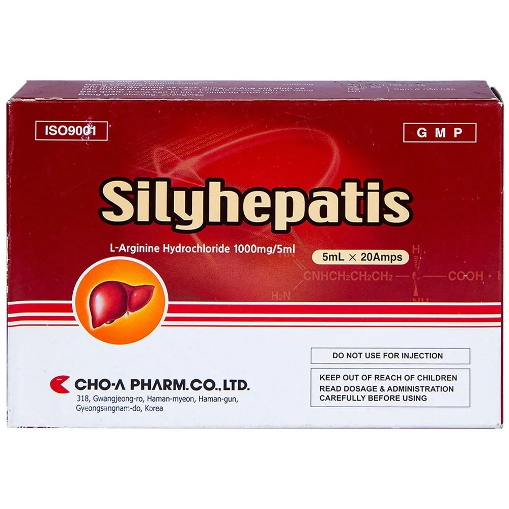 Hình ảnh Siro Silyhepatis Cho-A điều trị duy trì tăng amoniac máu (2 vỉ x 10 ống x 5ml)