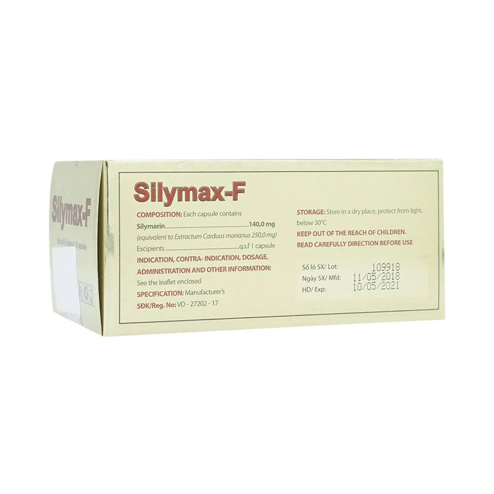 Hình ảnh Thuốc Silymax-F Mediplantex điều trị viêm gan do virus, xơ gan (6 vỉ x 10 viên)