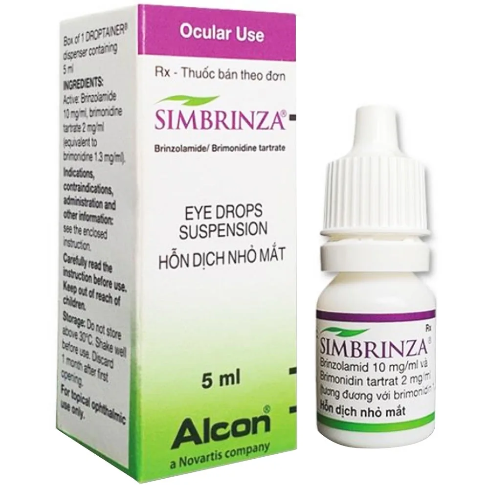 Hình ảnh Thuốc nhỏ mắt Simbrinza Novartis hỗ trợ giảm áp lực nội nhãn (5ml)