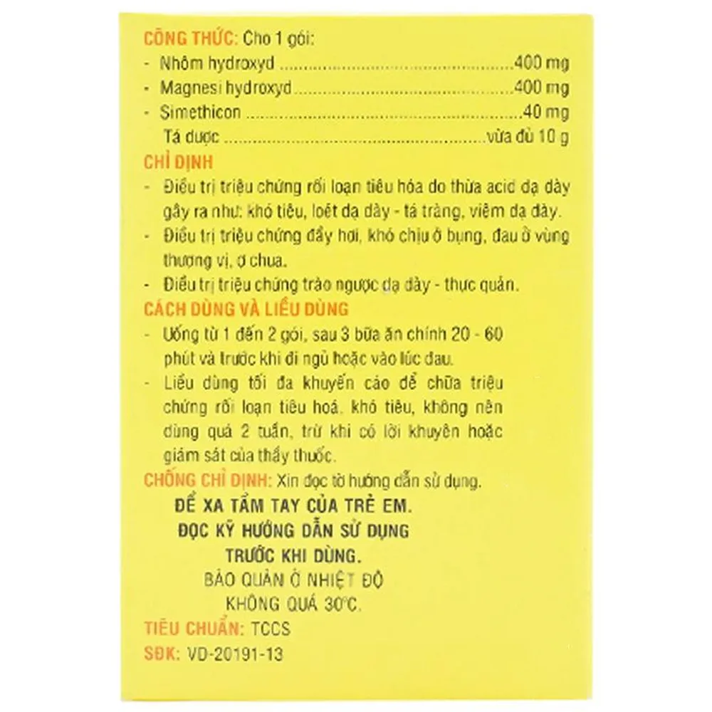 Hình ảnh Thuốc Simelox Pharmedic điều trị rối loạn tiêu hóa (10 gói x 10g)