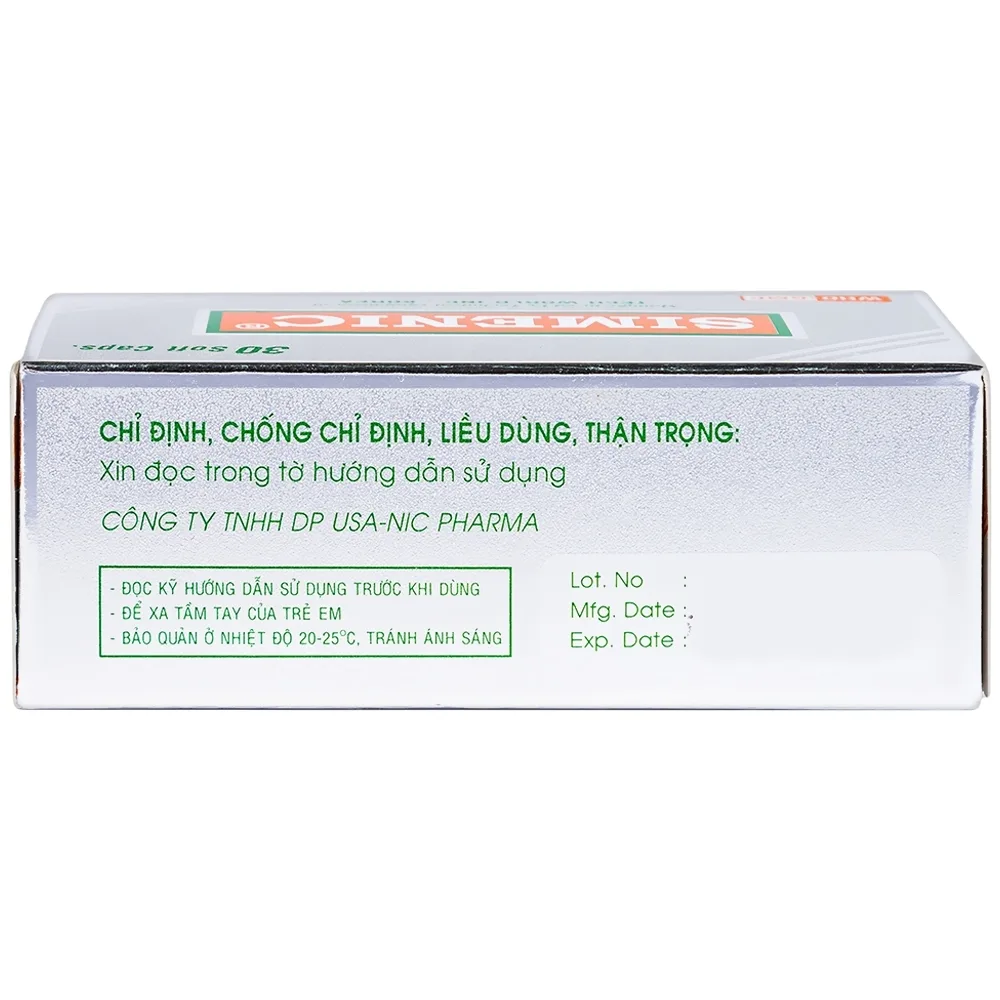 Hình ảnh Thuốc Simenic điều trị đau do co thắt cơ trơn (3 vỉ x 10 viên)