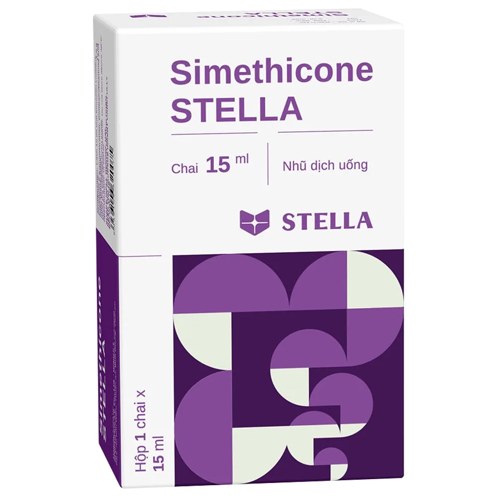 Hình ảnh Nhũ dịch uống Simethicon Stella giảm đầy hơi, khó chịu ở bụng (15ml)