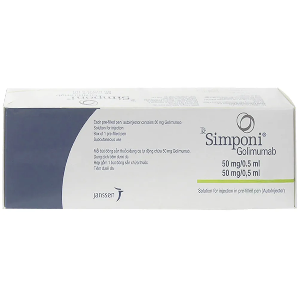 Hình ảnh Thuốc Simponi 50mg/0.5ml Janssen Điều trị viêm khớp dạng thấp, viêm cột sống dính khớp