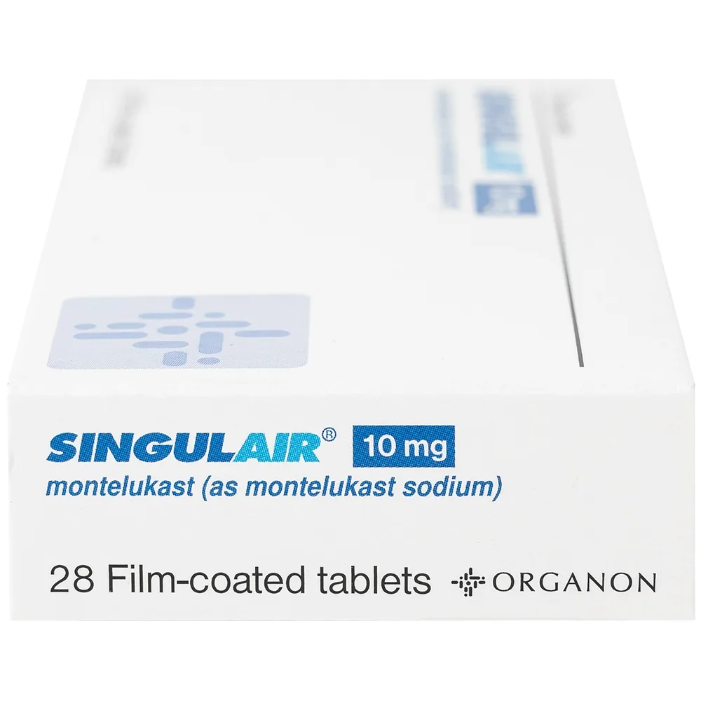Hình ảnh Thuốc Singulair 10mg Organon Pharma điều trị hen dai dẳng từ nhẹ đến trung bình (2 vỉ x 14 viên)