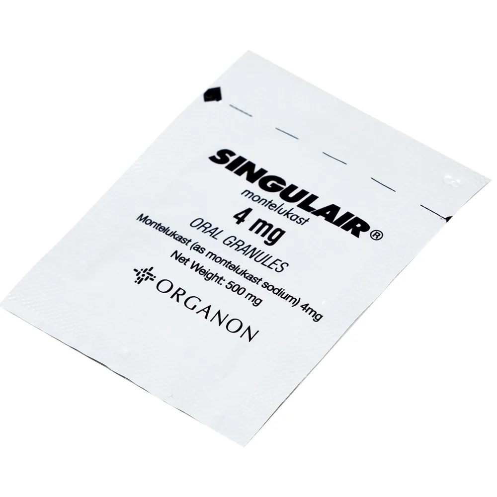 Hình ảnh Thuốc Singulair 4mg Organon phòng và điều trị hen phế quản mạn tính (28 gói)