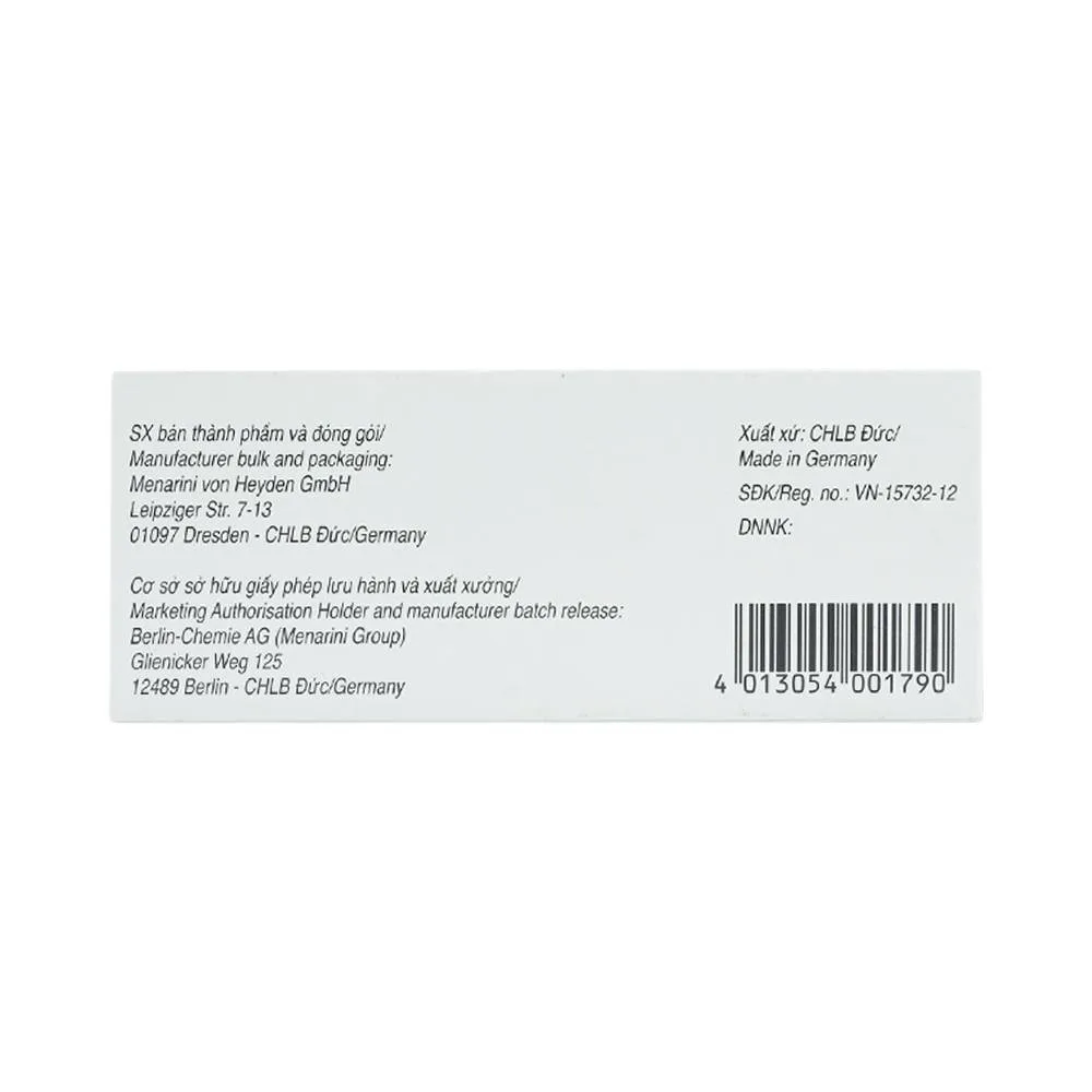 Hình ảnh Thuốc Siofor 500 Berlin điều trị đái tháo đường típ 2 (4 vỉ x 15 viên)