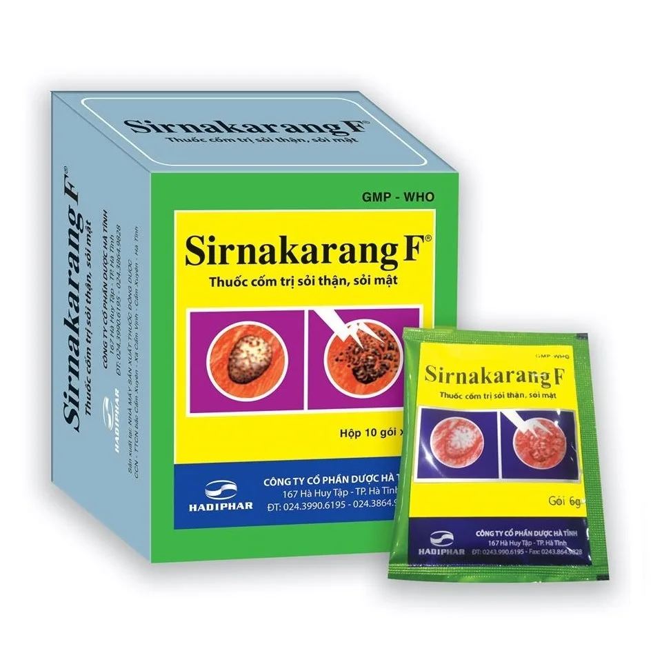 Hình ảnh Thuốc Sirnakarang F 6g Hadiphar dùng trị sỏi đường tiết niệu (10 gói)
