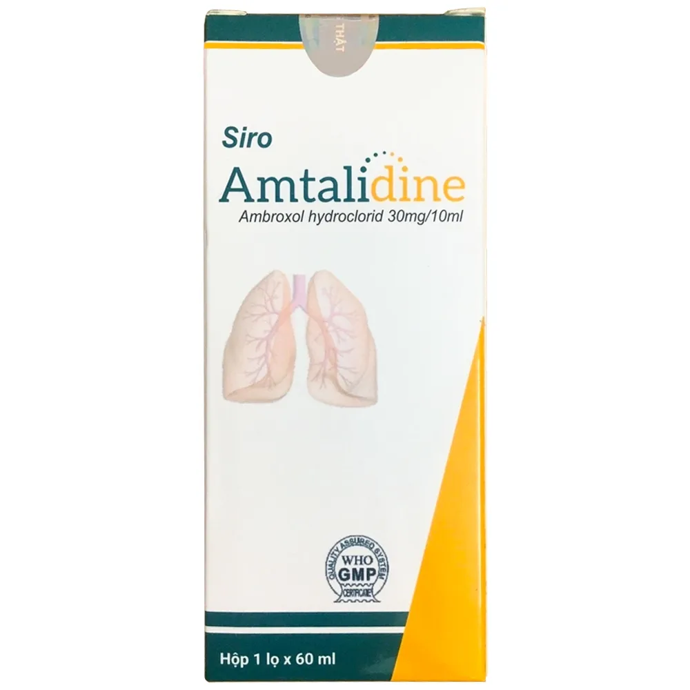 Hình ảnh Siro Amtalidine 30mg/10ml Phương Đông điều trị các bệnh cấp và mạn tính ở đường hô hấp (60ml)