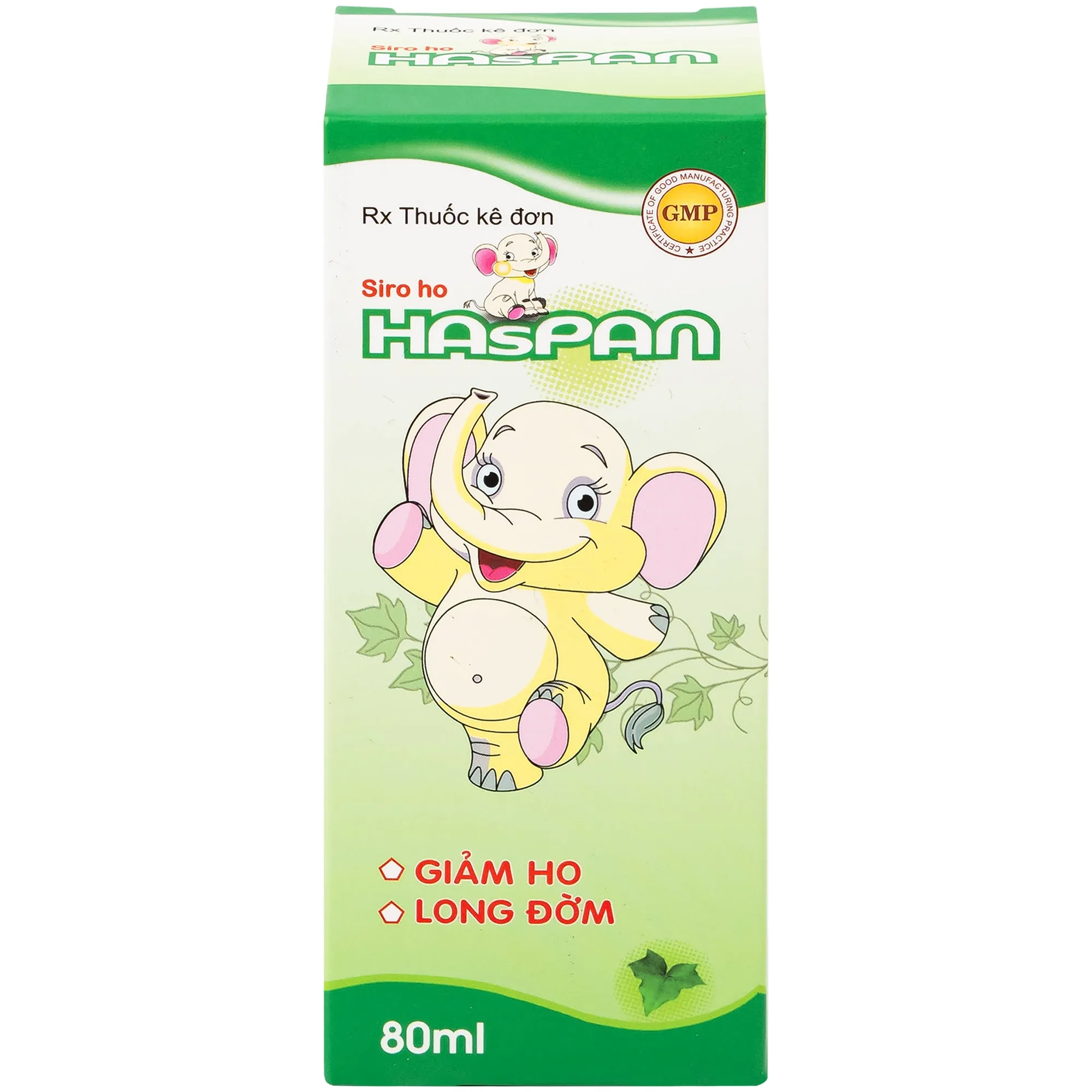 Hình ảnh Siro ho Haspan 80ml giảm ho, long đờm, điều trị viêm đường hô hấp cấp có kèm ho