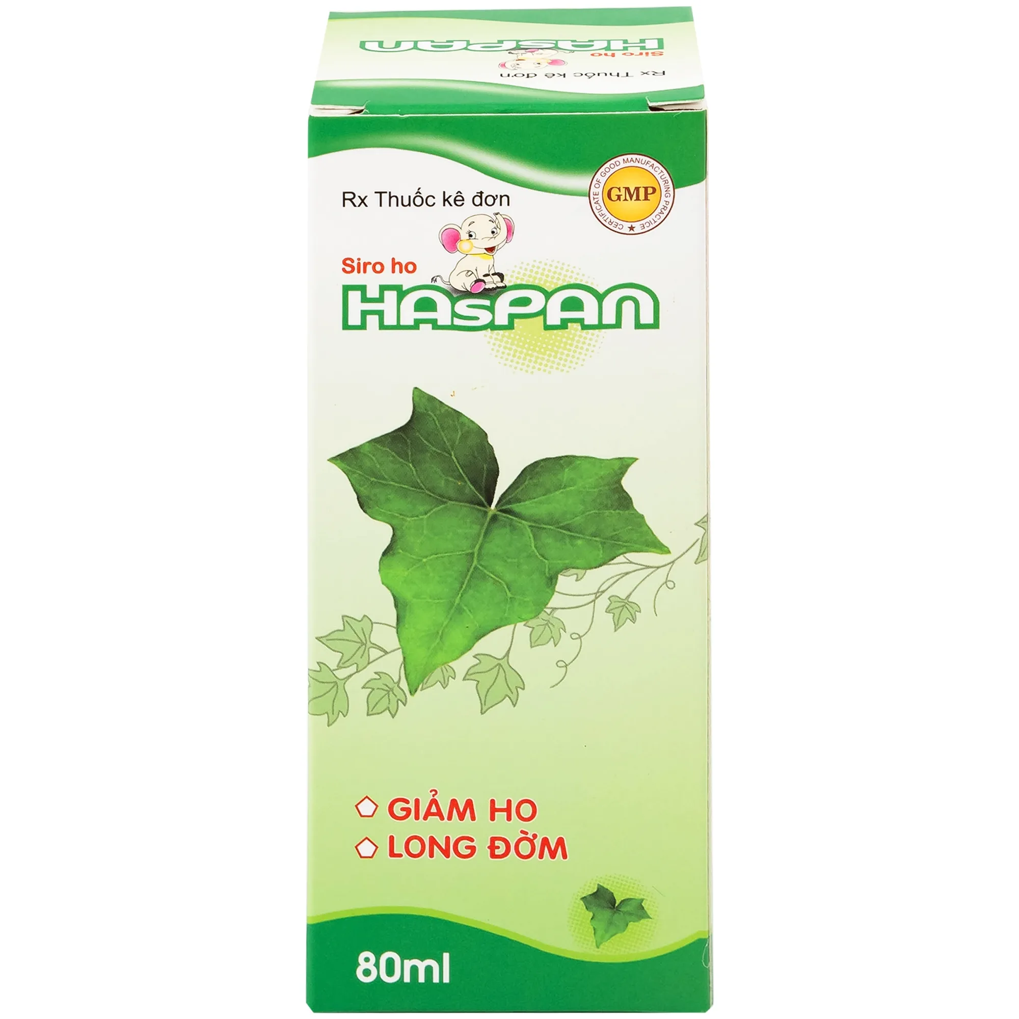 Hình ảnh Siro ho Haspan 80ml giảm ho, long đờm, điều trị viêm đường hô hấp cấp có kèm ho