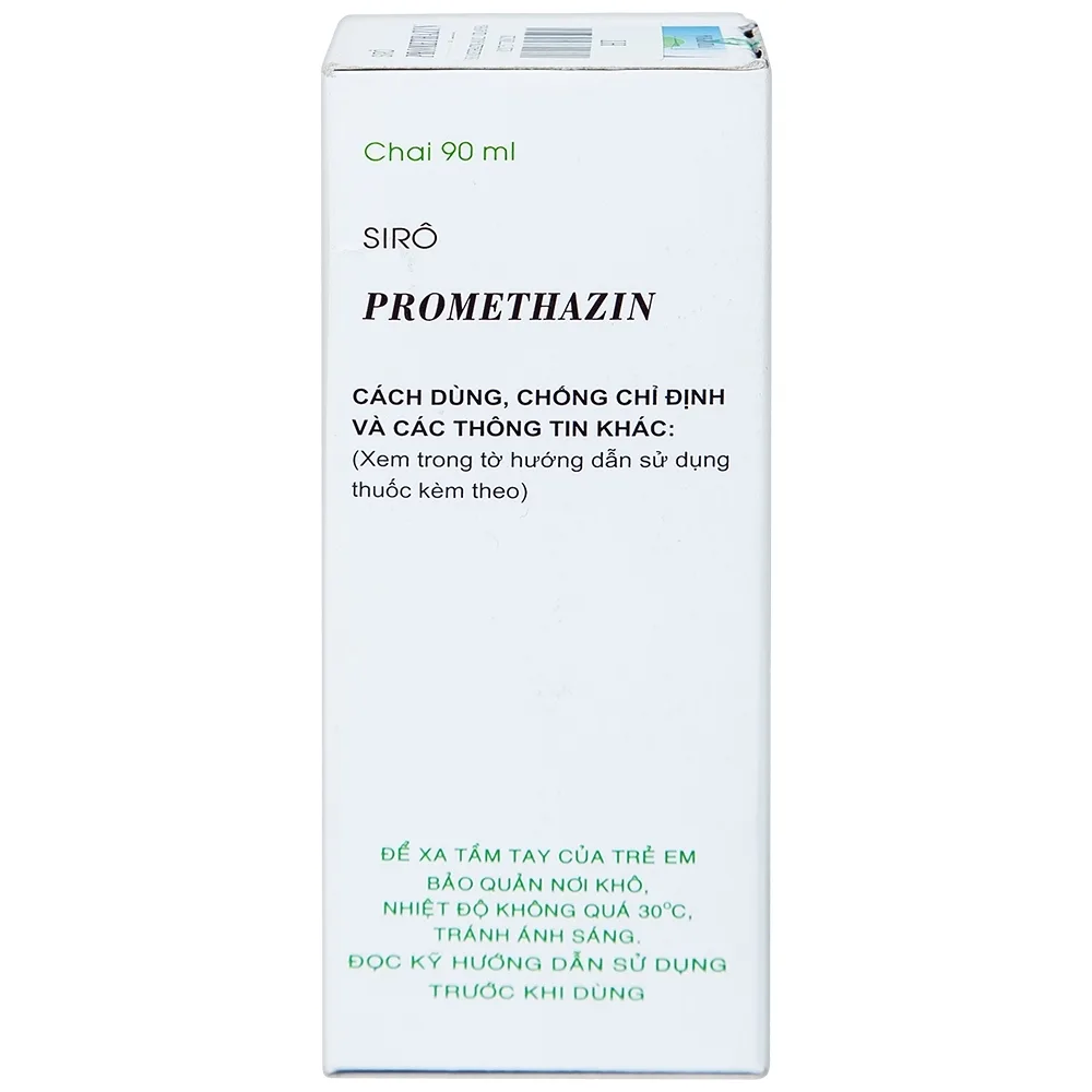 Hình ảnh Siro Promethazin Vidipha điều trị mày đay, phù mạch, viêm mũi dị ứng (90ml)