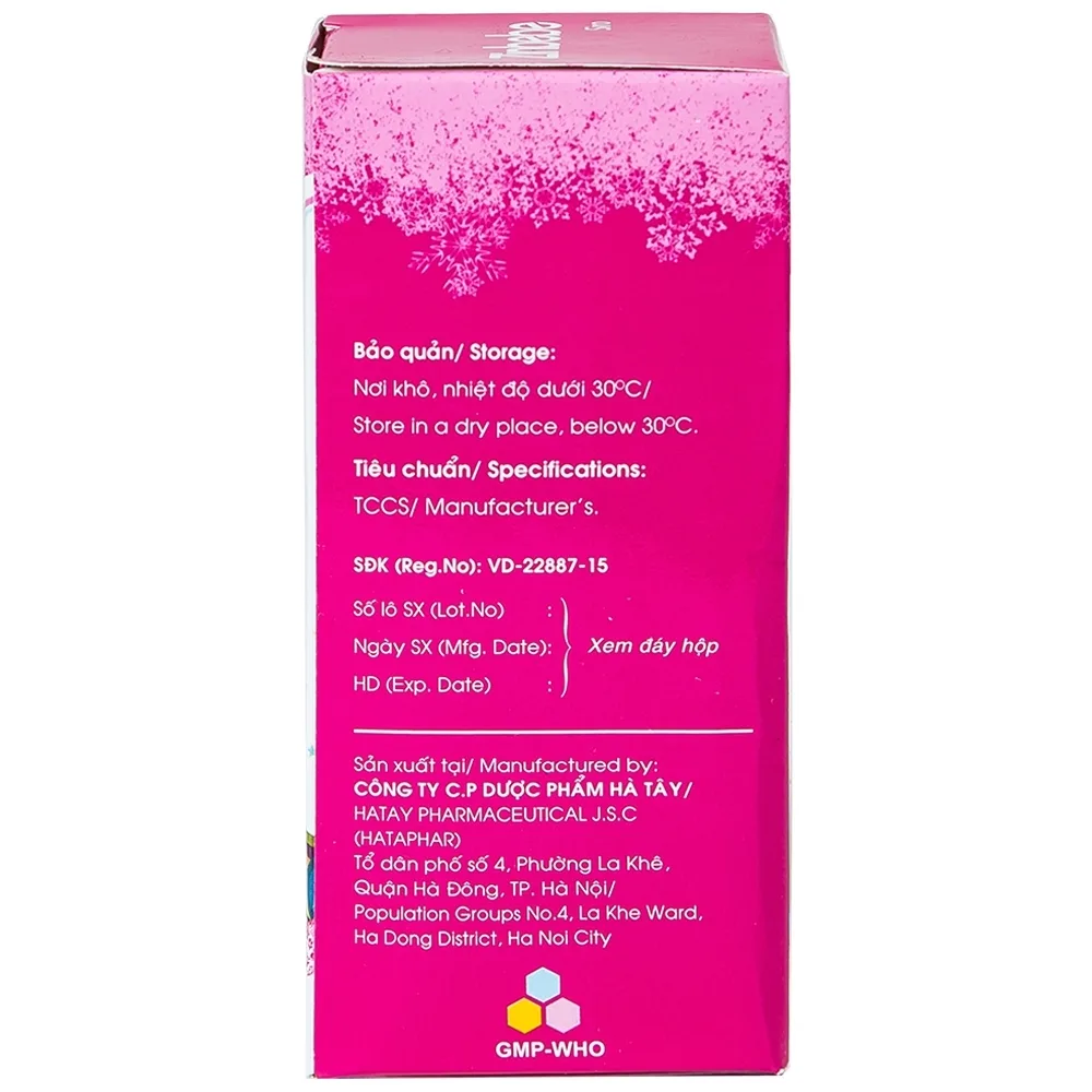 Hình ảnh Siro Zinbebe Hataphar bổ sung và dự phòng thiếu kẽm (60ml)
