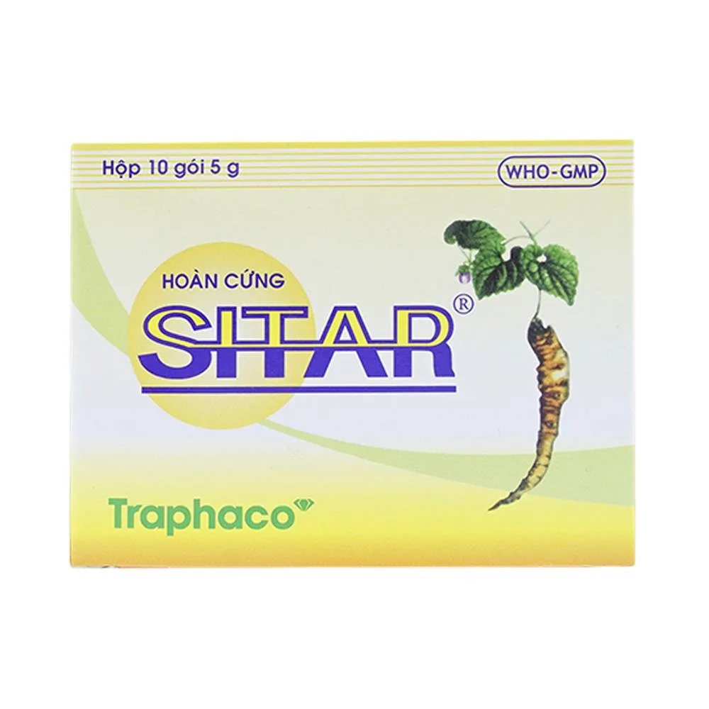 Hình ảnh Thuốc Hoàn Cứng Sitar Traphaco điều trị trĩ nội, trĩ ngoại (10 gói)