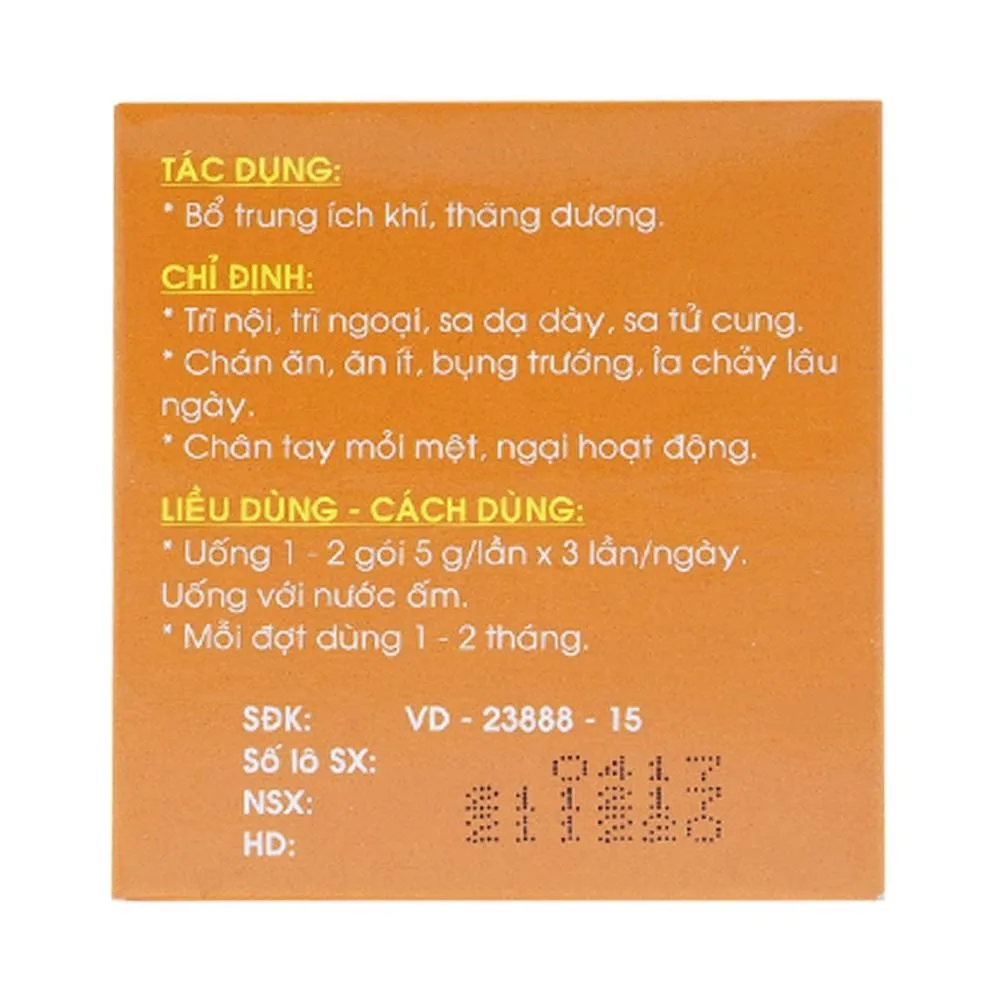 Hình ảnh Thuốc Hoàn Cứng Sitar Traphaco điều trị trĩ nội, trĩ ngoại (10 gói)