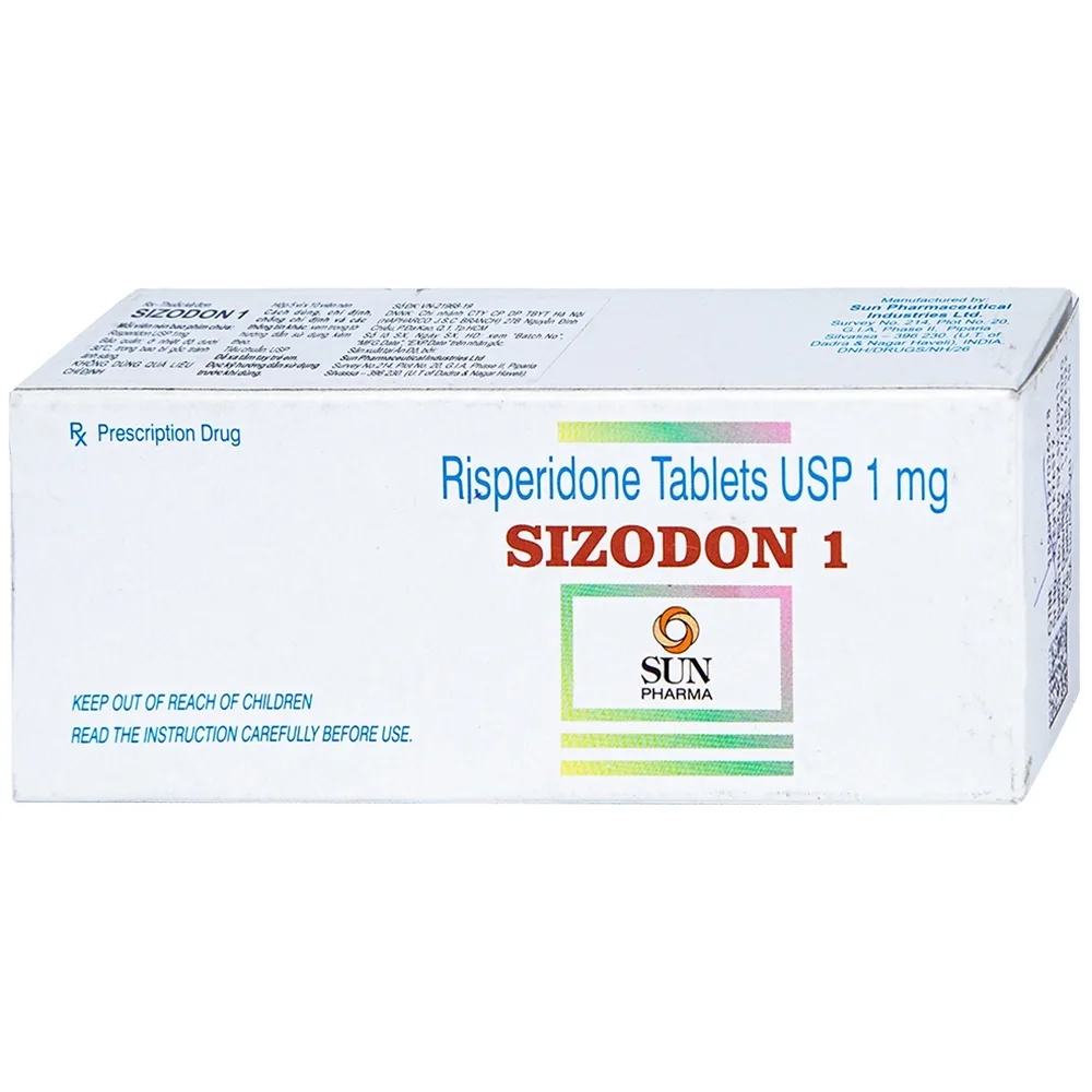 Hình ảnh Thuốc Sizodon 1 Sunplay điều trị bệnh tâm thần phân liệt (5 vỉ x 10 viên)
