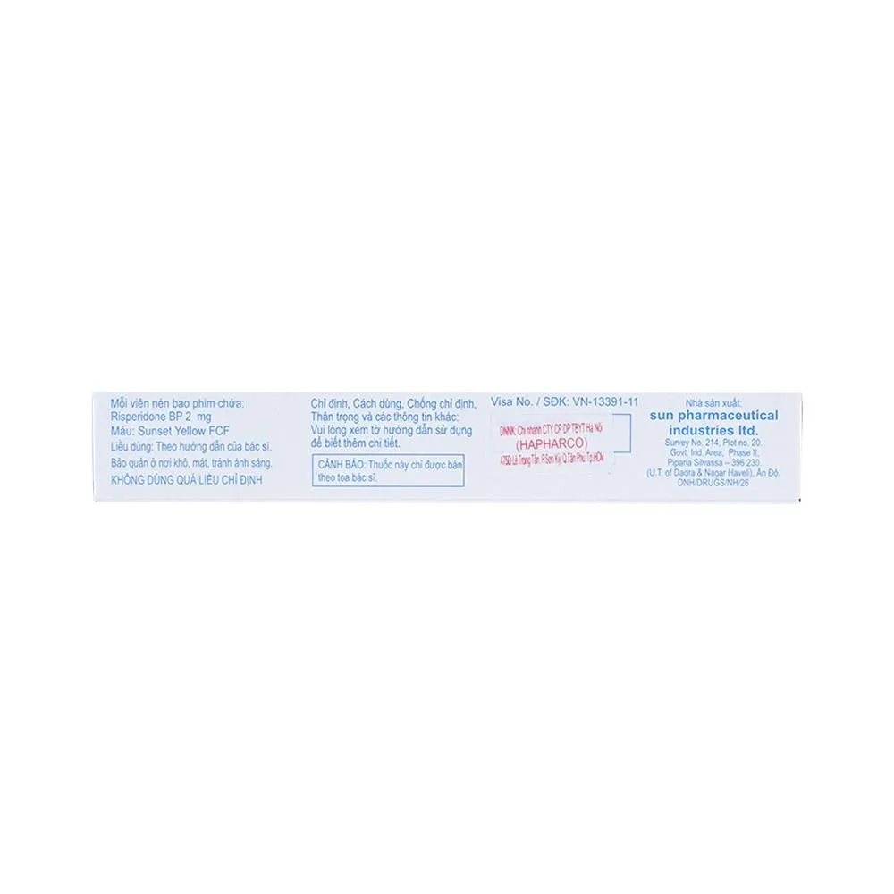 Hình ảnh Thuốc Sizodon 2 Sunplay điều trị bệnh tâm thần phân liệt (3 vỉ x 10 viên)