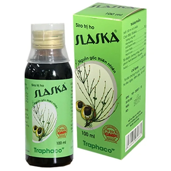 Hình ảnh Siro Slaska Traphaco điều trị ho gió, ho khan (100ml)