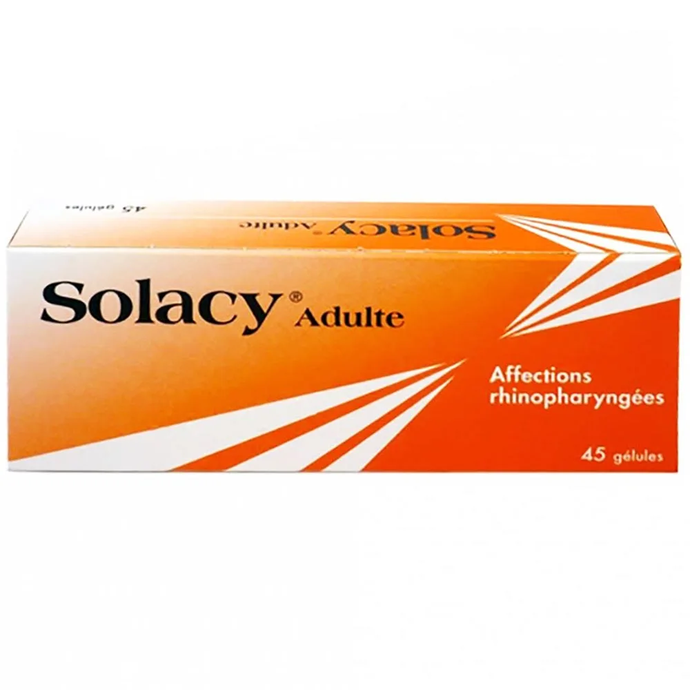 Hình ảnh Thuốc Solacy Adulte 77,4mg Laboratoires Grimberg điều trị triệu chứng bệnh lý mũi – hầu (45 viên)