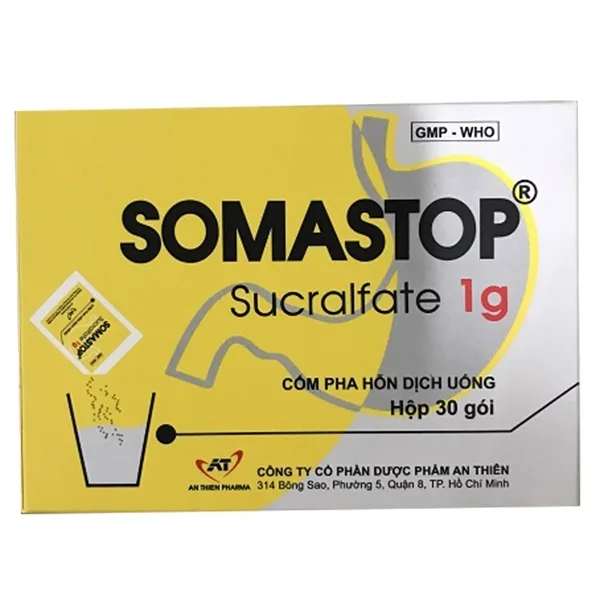 Hình ảnh Cốm Somastop An Thiên điều trị loét dạ dày - tá tràng (30 gói)