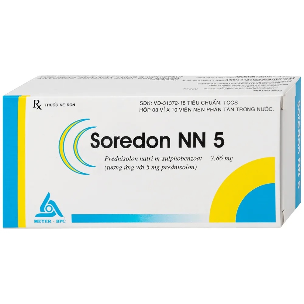 Hình ảnh Thuốc Soredon NN5 Meyer - BPC điều trị dị ứng, rối loạn collagen, bệnh khớp, bệnh da (3 vỉ x 10 viên)