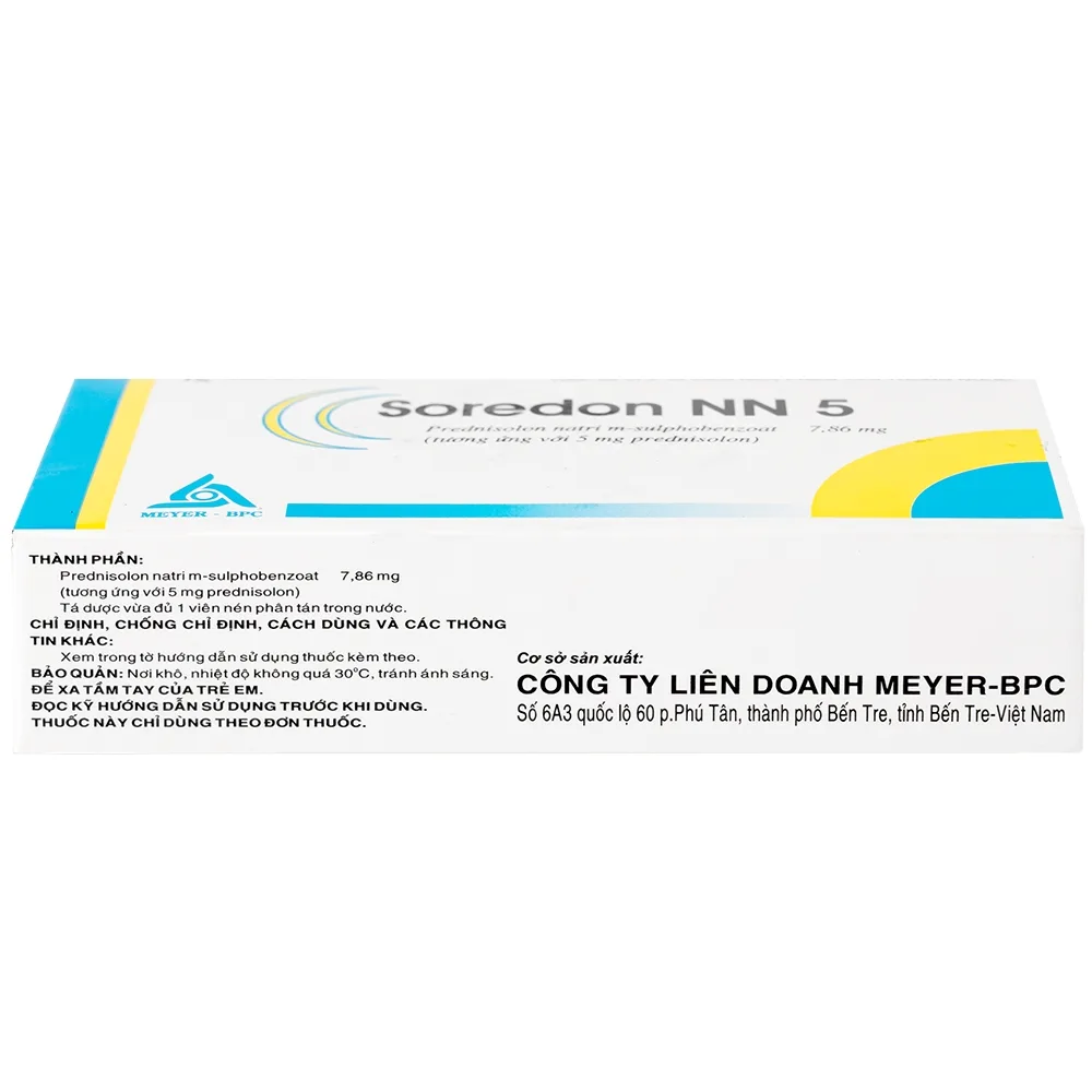 Hình ảnh Thuốc Soredon NN5 Meyer - BPC điều trị dị ứng, rối loạn collagen, bệnh khớp, bệnh da (3 vỉ x 10 viên)
