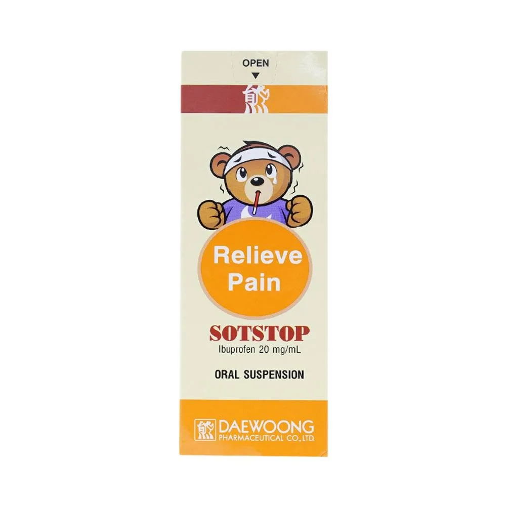 Hình ảnh Siro Sotstop Daewoong điều trị giảm đau, hạ sốt, kháng viêm (100ml)