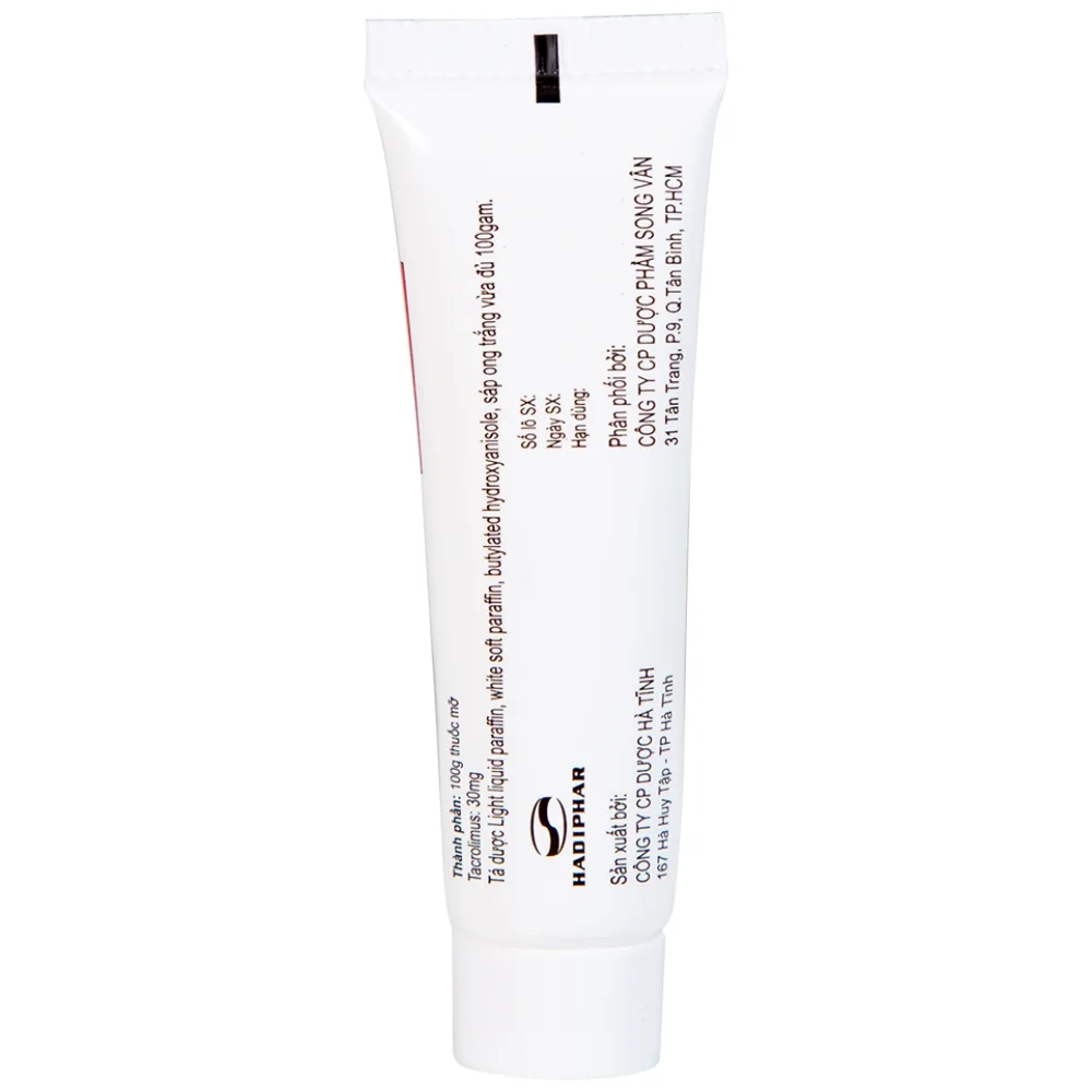 Hình ảnh Thuốc mỡ Sovalimus 0.03% Hadiphar điều trị viêm da (10g)