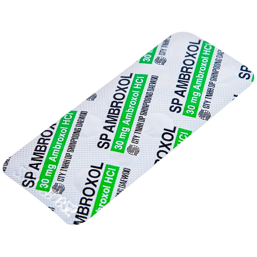 Hình ảnh Thuốc SP Ambroxol 30mg điều trị các bệnh cấp và mạn tính ở đường hô hấp (10 vỉ x 10 viên)