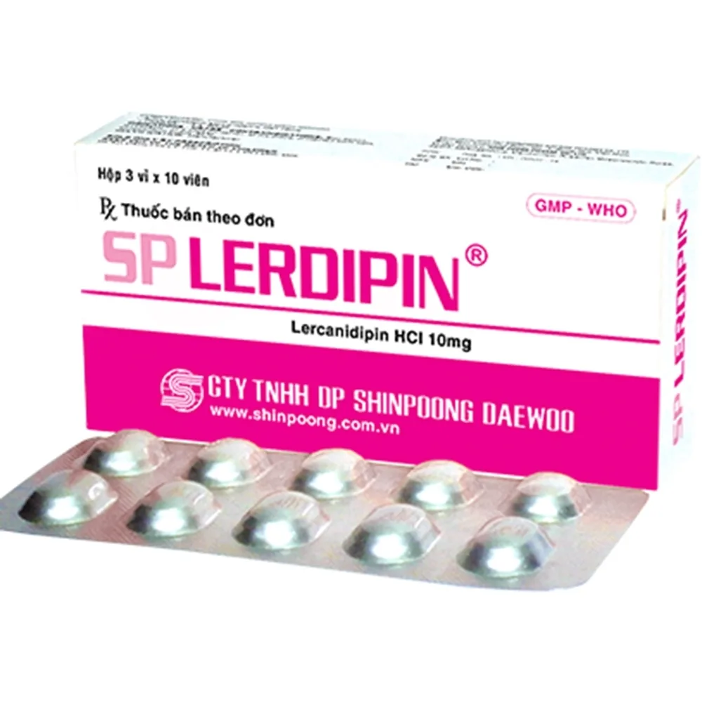 Hình ảnh Thuốc SP Lerdipin Shinpoong Deawoo điều trị cao huyết áp (3 vỉ x 10 viên)