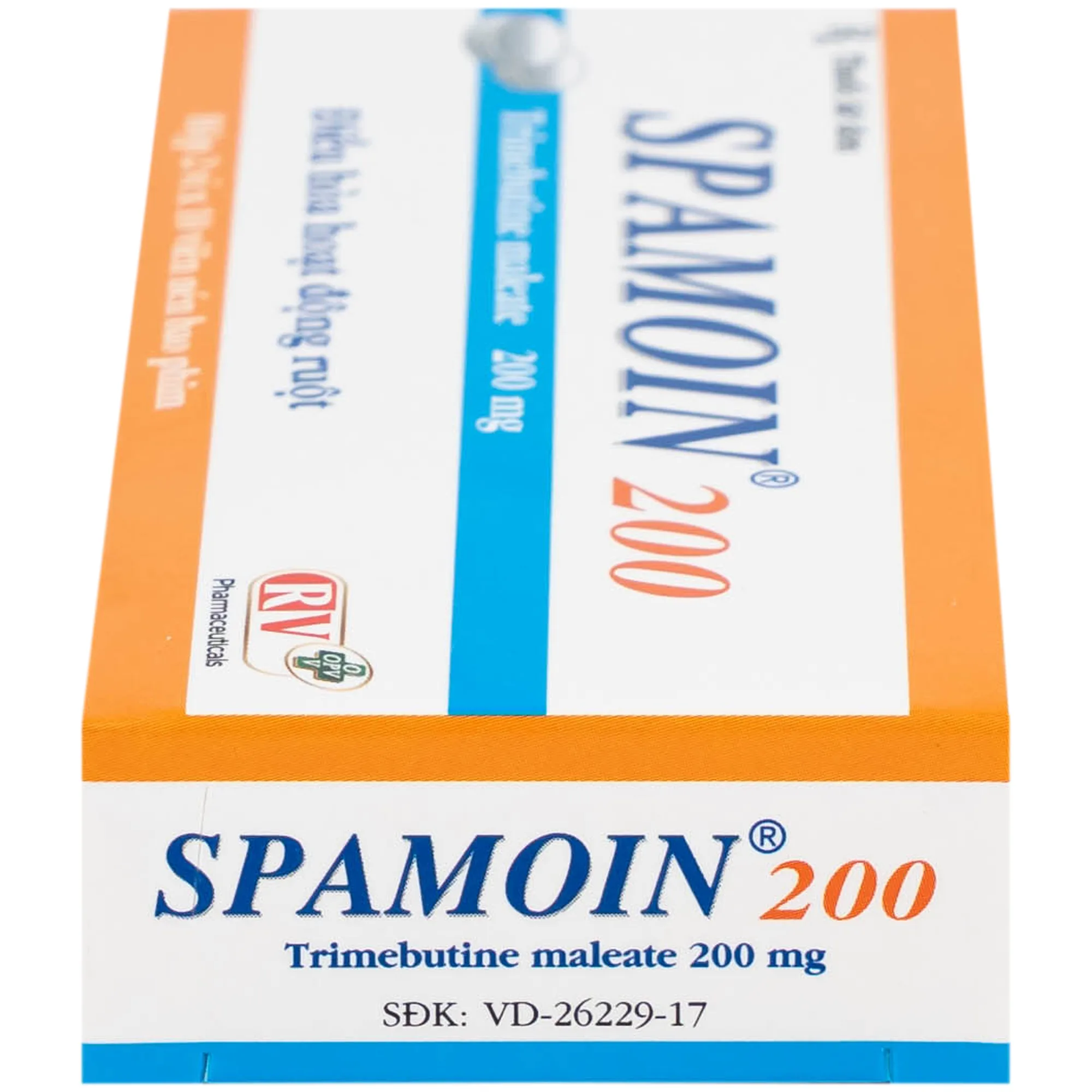 Hình ảnh Thuốc Spamoin 200mg OPV điều trị rối loạn chức năng đường ruột (2 vỉ x 10 viên)