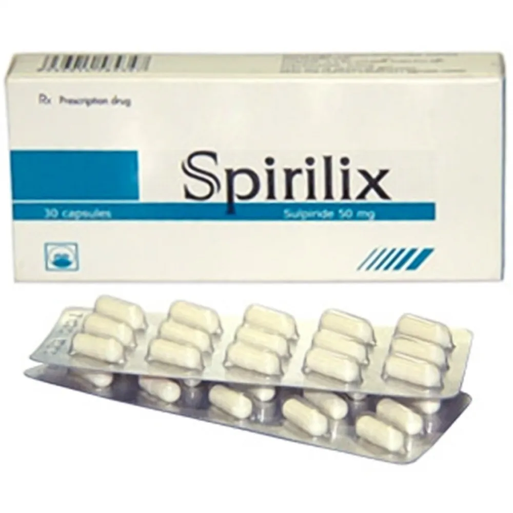 Hình ảnh Thuốc Spirilix Pymepharco điều trị tâm thần phân liệt cấp (2 vỉ x 15 viên)