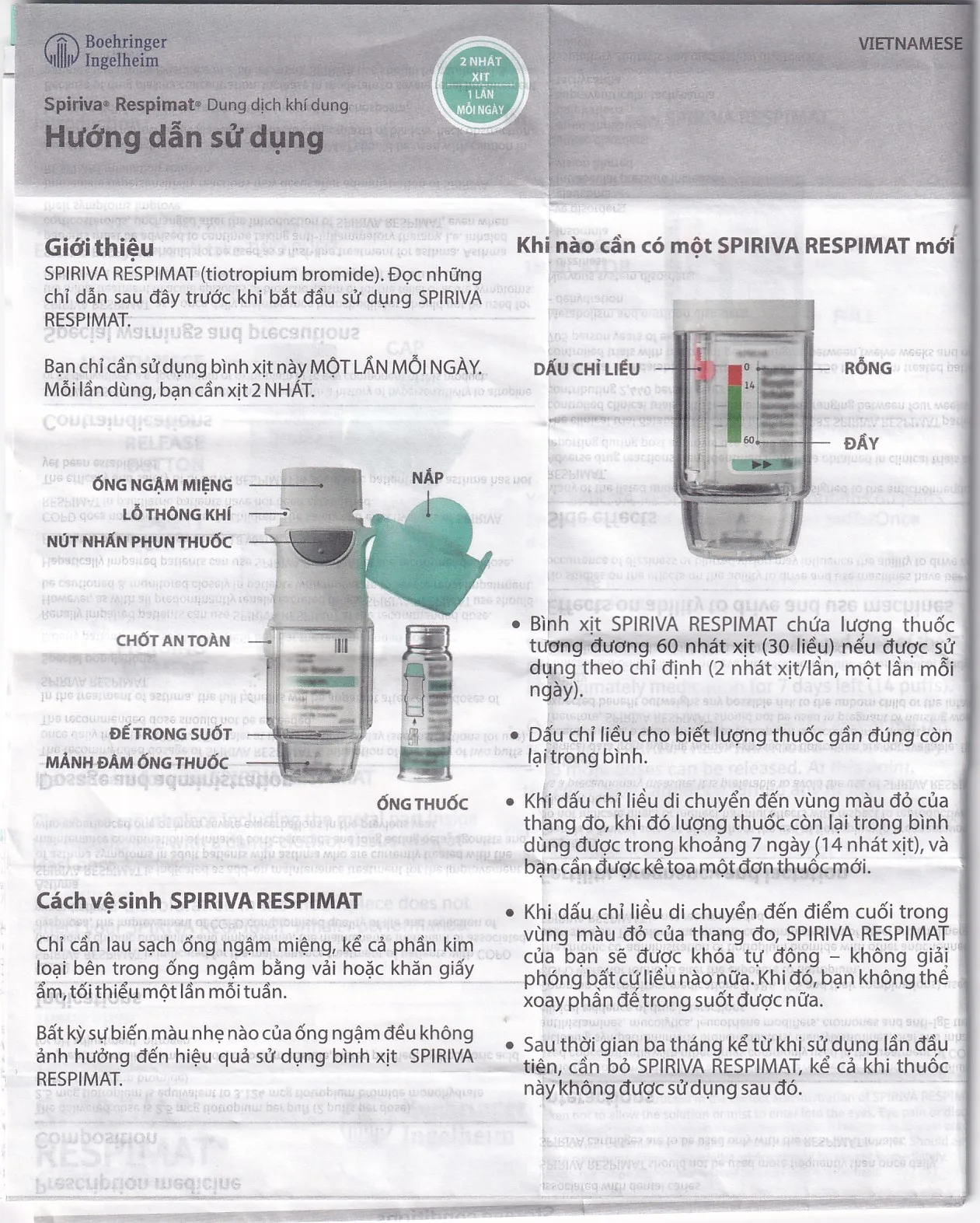 Hình ảnh Bình xịt Spiriva Respimat Boehringer điều trị viêm phế quản mạn (60 liều)