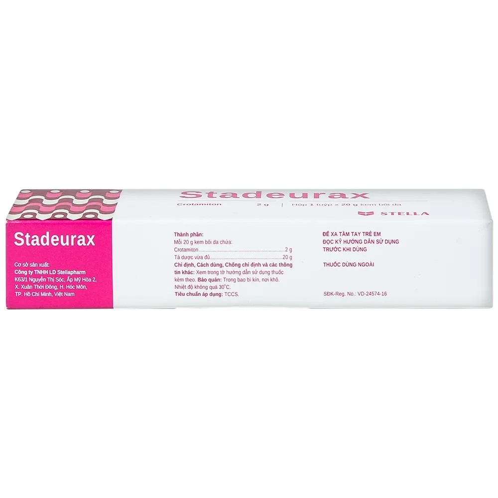 Hình ảnh Kem bôi da Stadeurax Stella điều trị ghẻ, triệu chứng ngứa (20g)