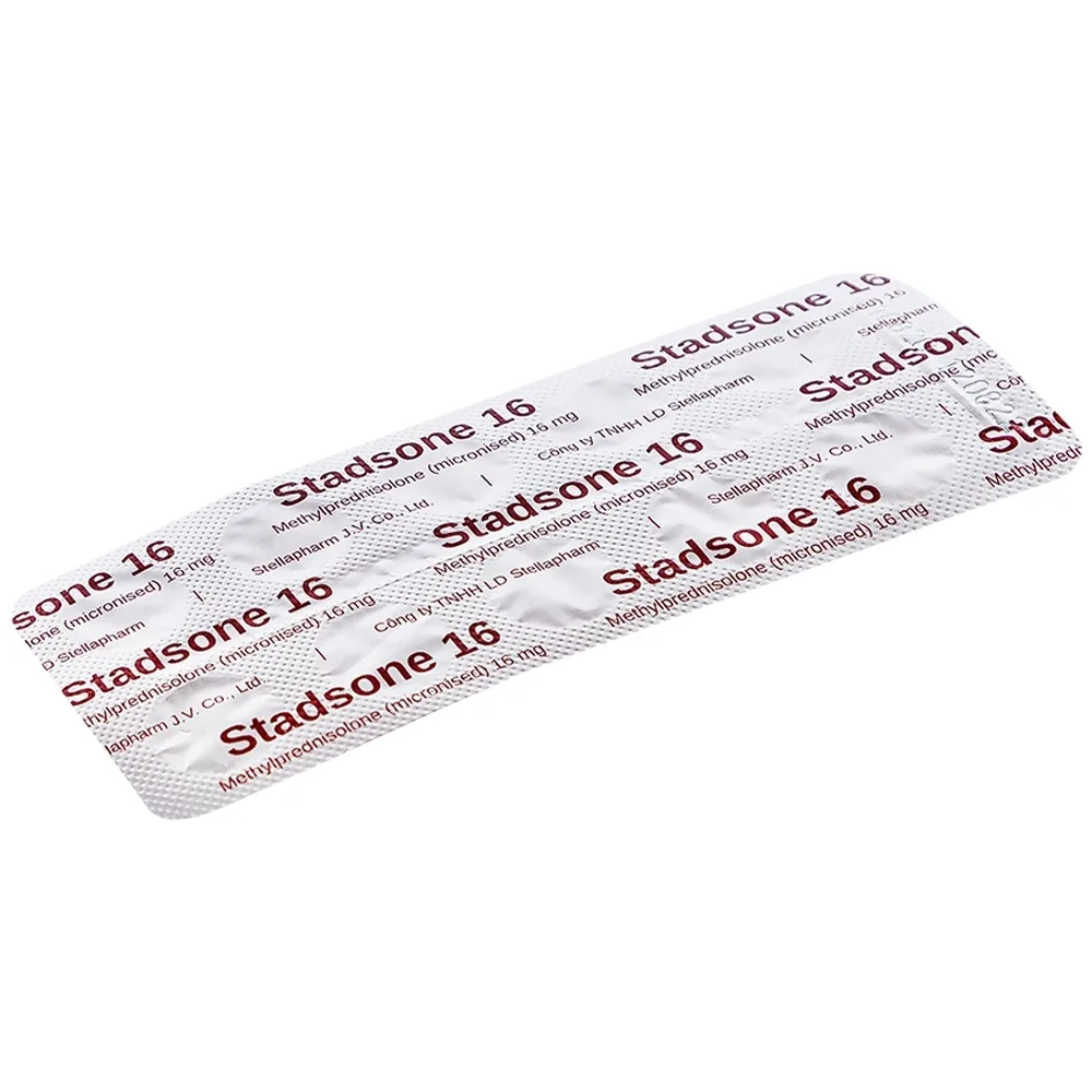 Hình ảnh Thuốc Stadsone 16 Stella dùng để chống viêm, ức chế miễn dịch (3 vỉ x 10 viên)