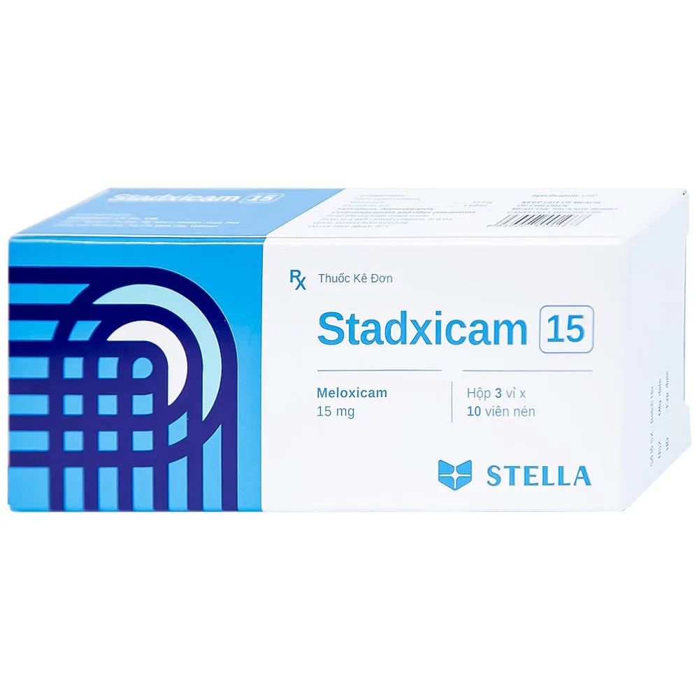 Hình ảnh Thuốc Stadxicam 15 Stella điều trị thoái hóa khớp, viêm khớp dạng thấp (3 vỉ x 10 viên)