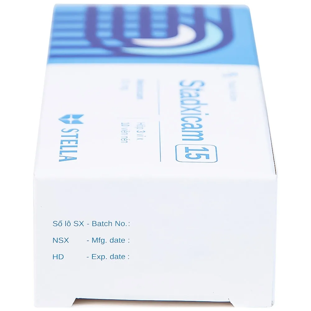 Hình ảnh Thuốc Stadxicam 15 Stella điều trị thoái hóa khớp, viêm khớp dạng thấp (3 vỉ x 10 viên)