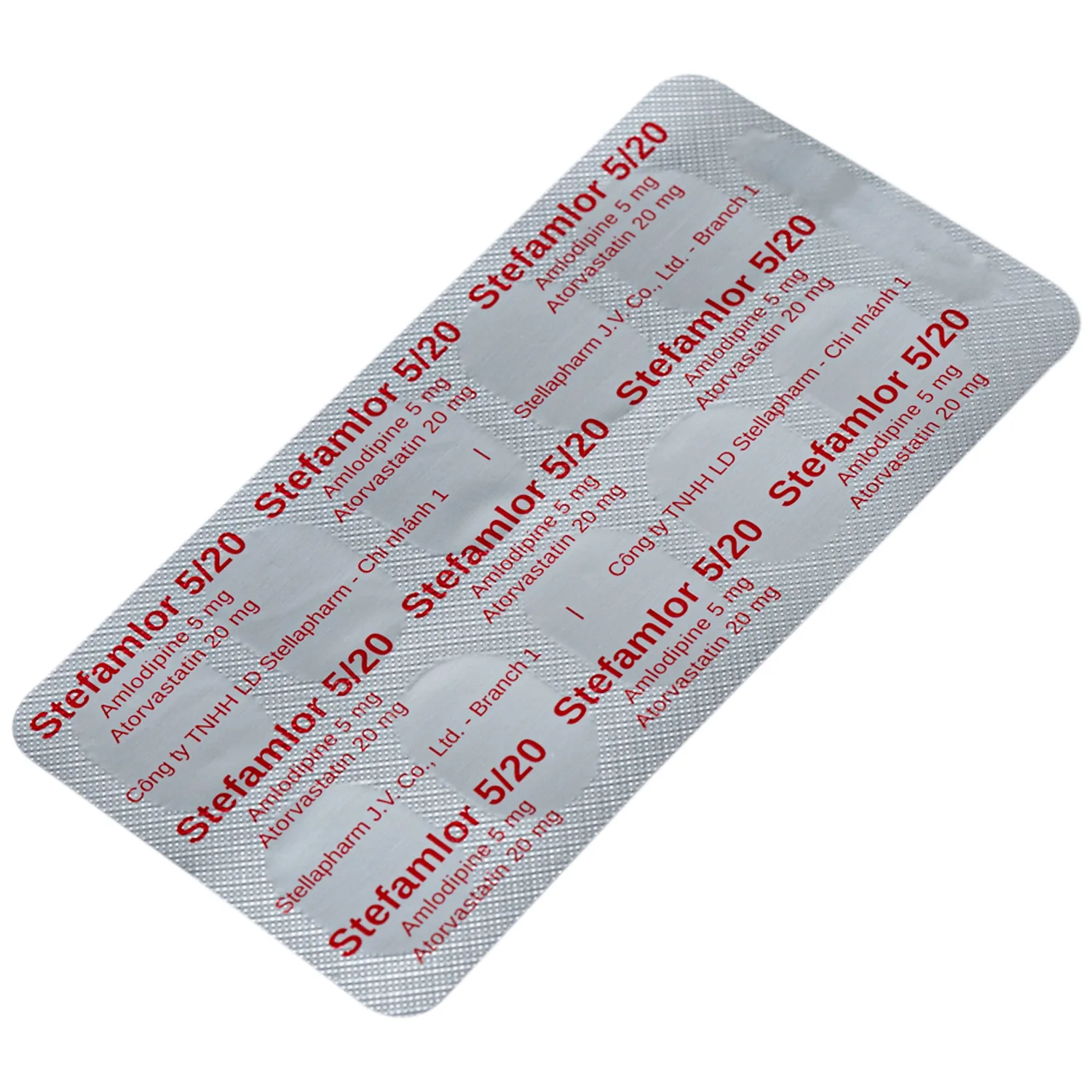 Hình ảnh Thuốc Stefamlor 5mg/20mg Stella điều trị các biến cố tim mạch ở bệnh nhân tăng huyết áp có kèm theo rối loạn lipid máu (3 vỉ x 10 viên)